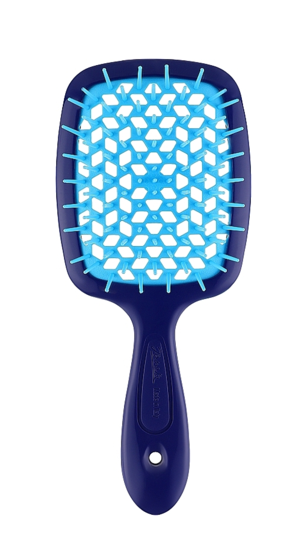 Гребінець Janeke Superbrush Standart ТЕМНО-СИНЬО-БЛАКИТНИЙ