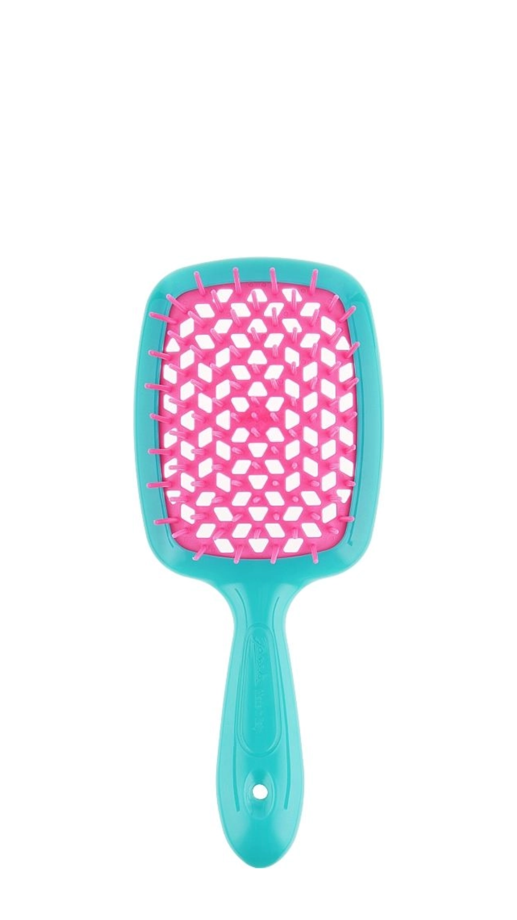 Гребінець Janeke Superbrush Small БІРЮЗА З РОЖЕВИМ