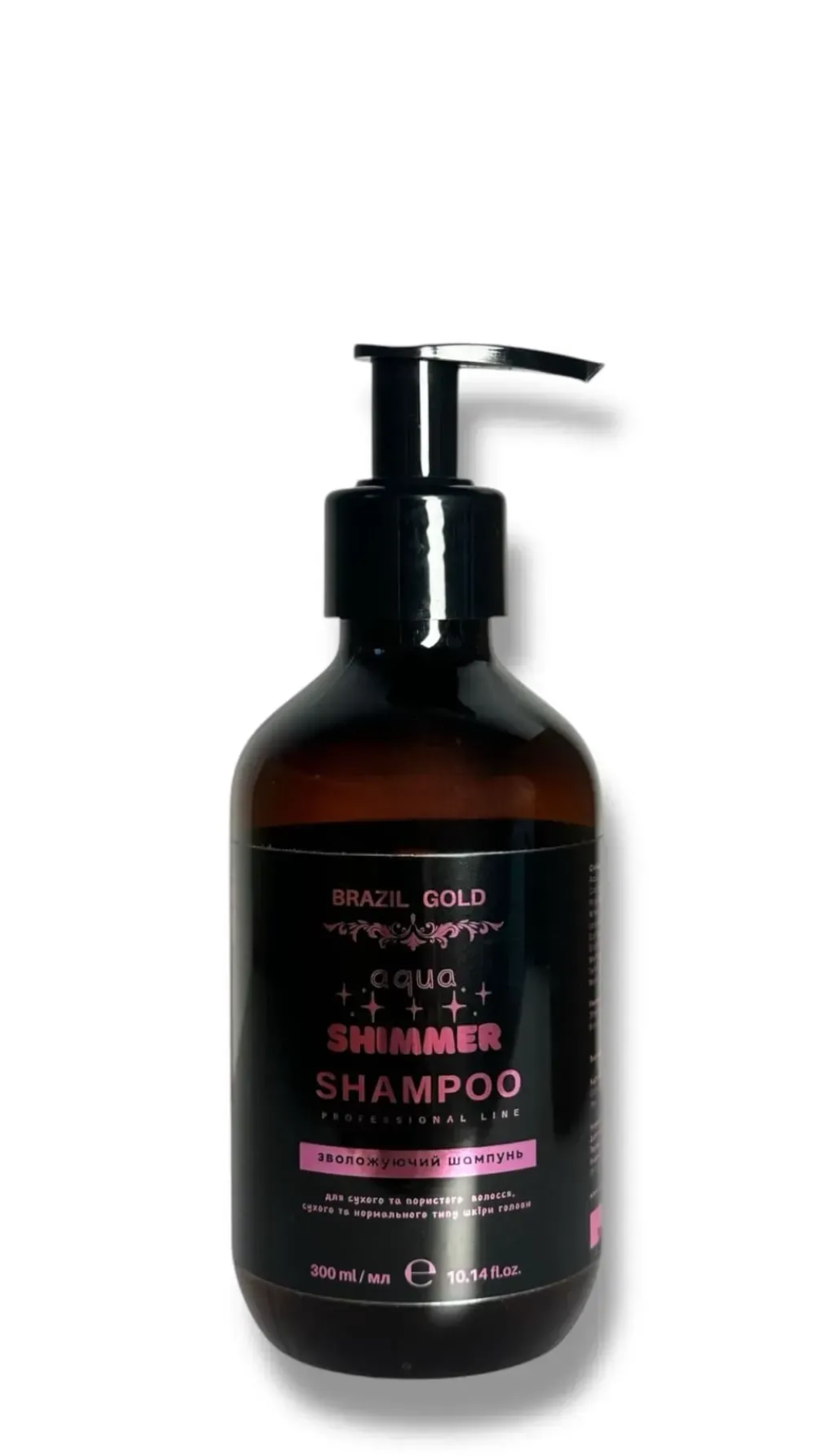 Зволожуючий шампунь для сухого та пористого волосся Brazil Gold Home Care Aqua Shimmer 