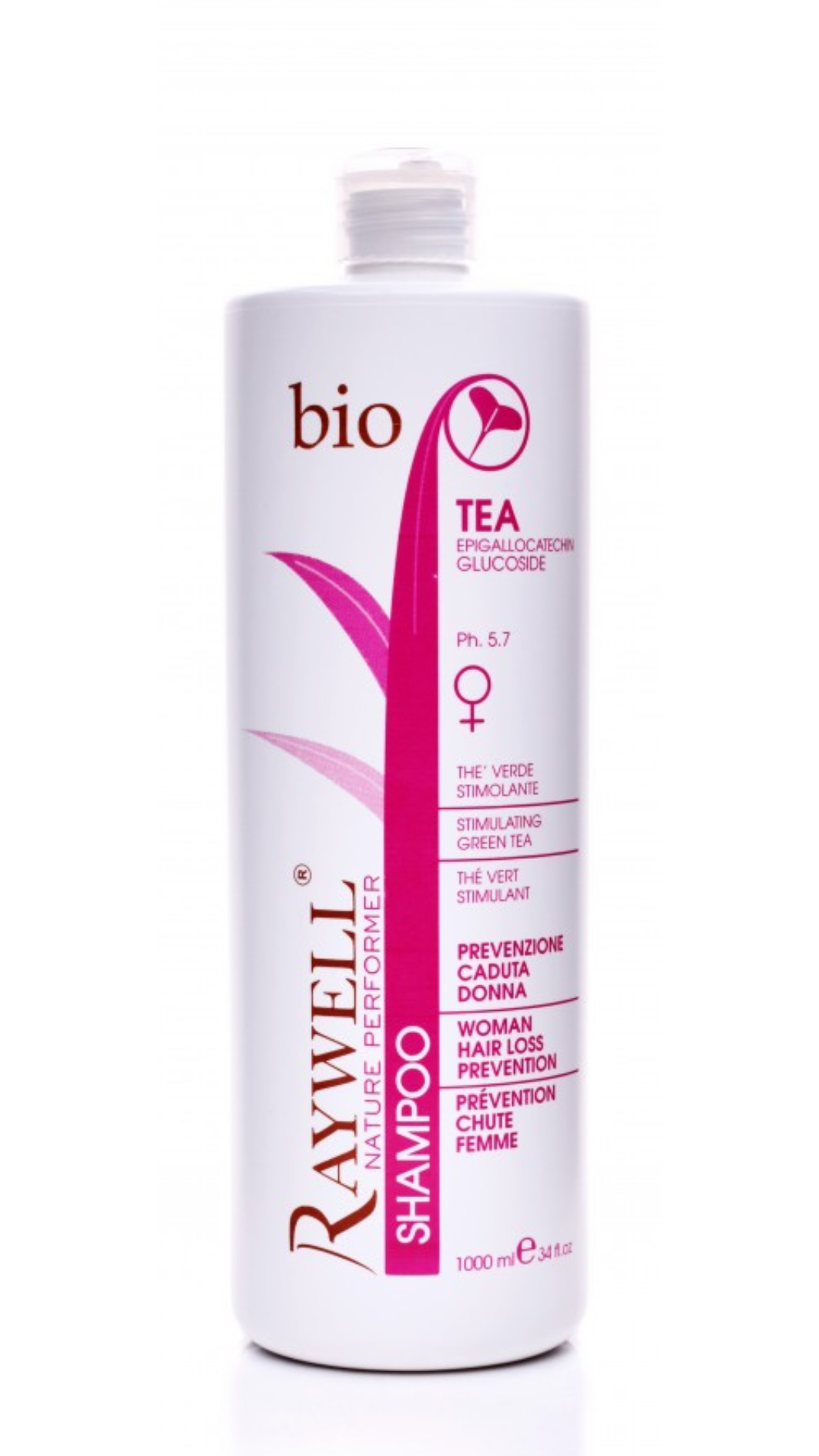 Шампунь проти випадіння волосся у жінок Raywell TEA bio 