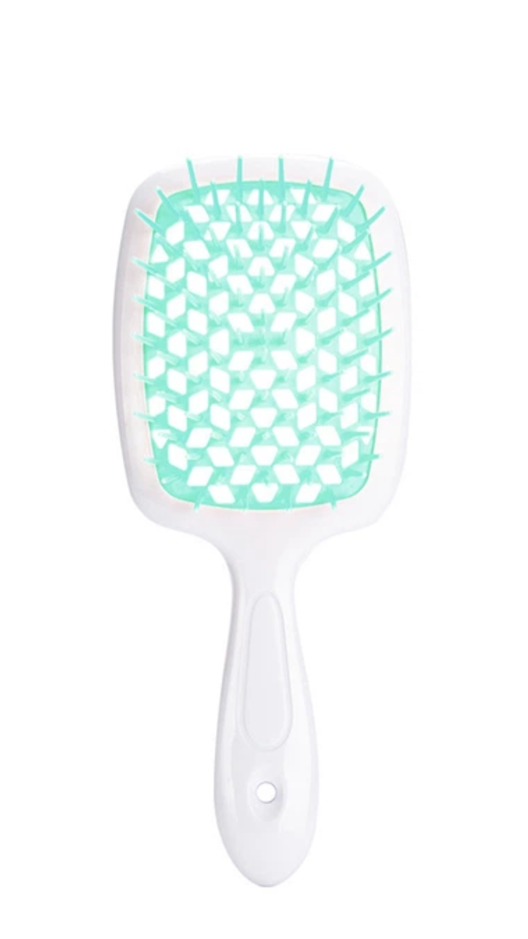 Гребінець HOLLOW COMB БІЛИЙ З БІРЮЗОЮ