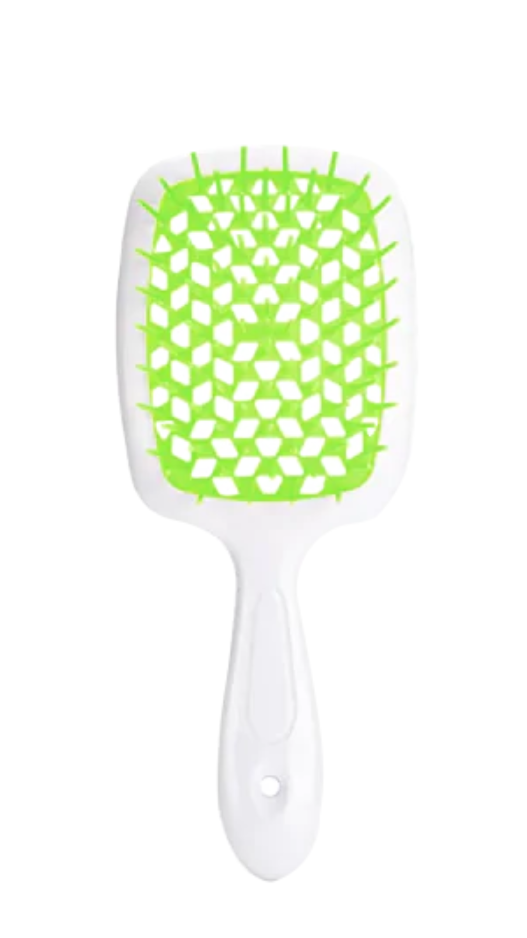 Гребінець HOLLOW COMB БІЛИЙ З САЛАТОВИМ