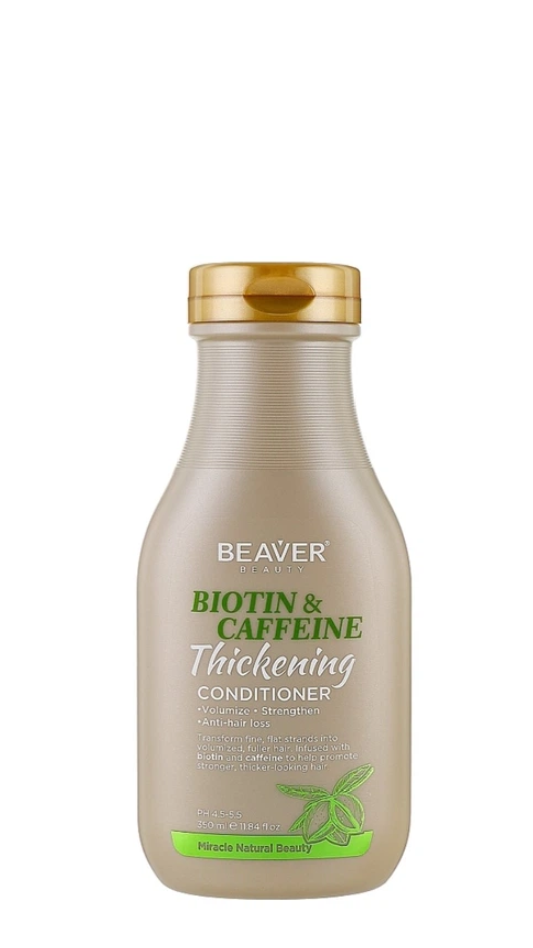 Кондиціонер для слабкого та ламкого волосся BEAVER Biotin & Caffeine Thickening 