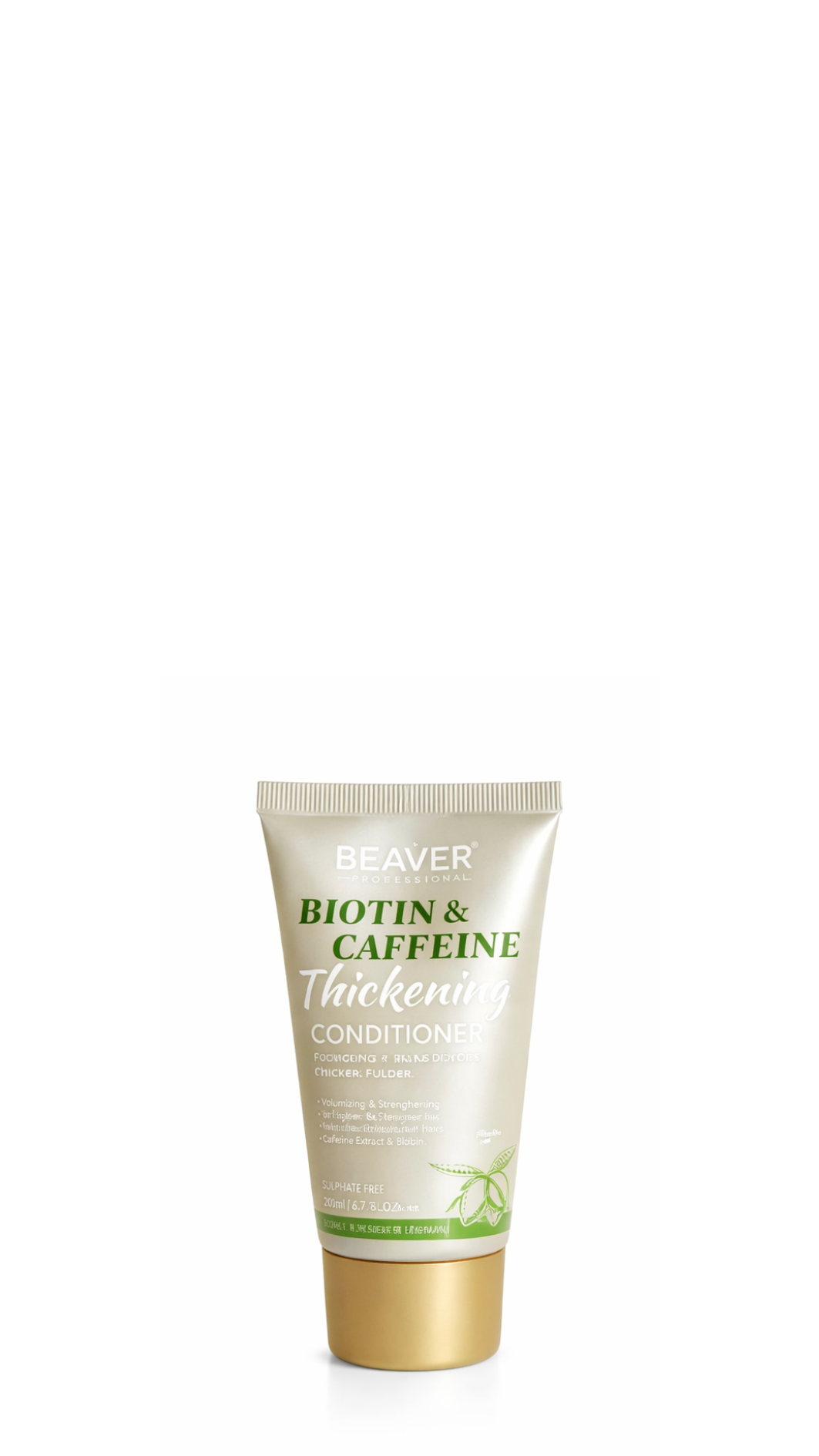 Кондиціонер для слабкого та ламкого волосся BEAVER Biotin & Caffeine Thickening 40ml