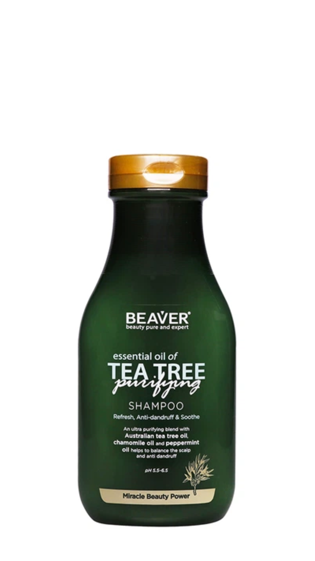 Шампунь для жирного волосся з олією Чайного дерева BEAVER Essential Oil of Tea Tree 350ml