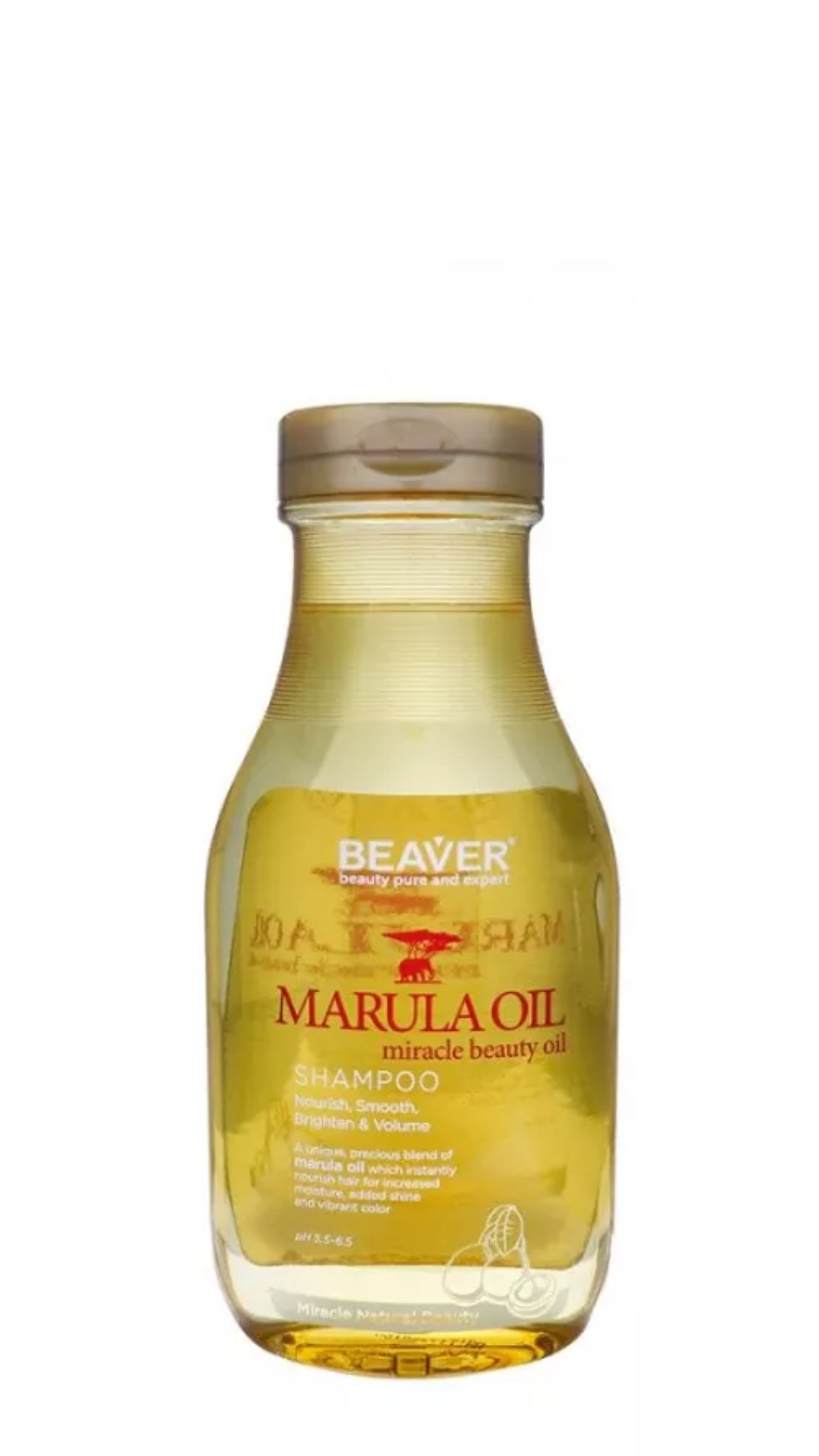 Живильний шампунь для сухого і пошкодженого волосся BEAVER Nourish Marula Oil 350ml