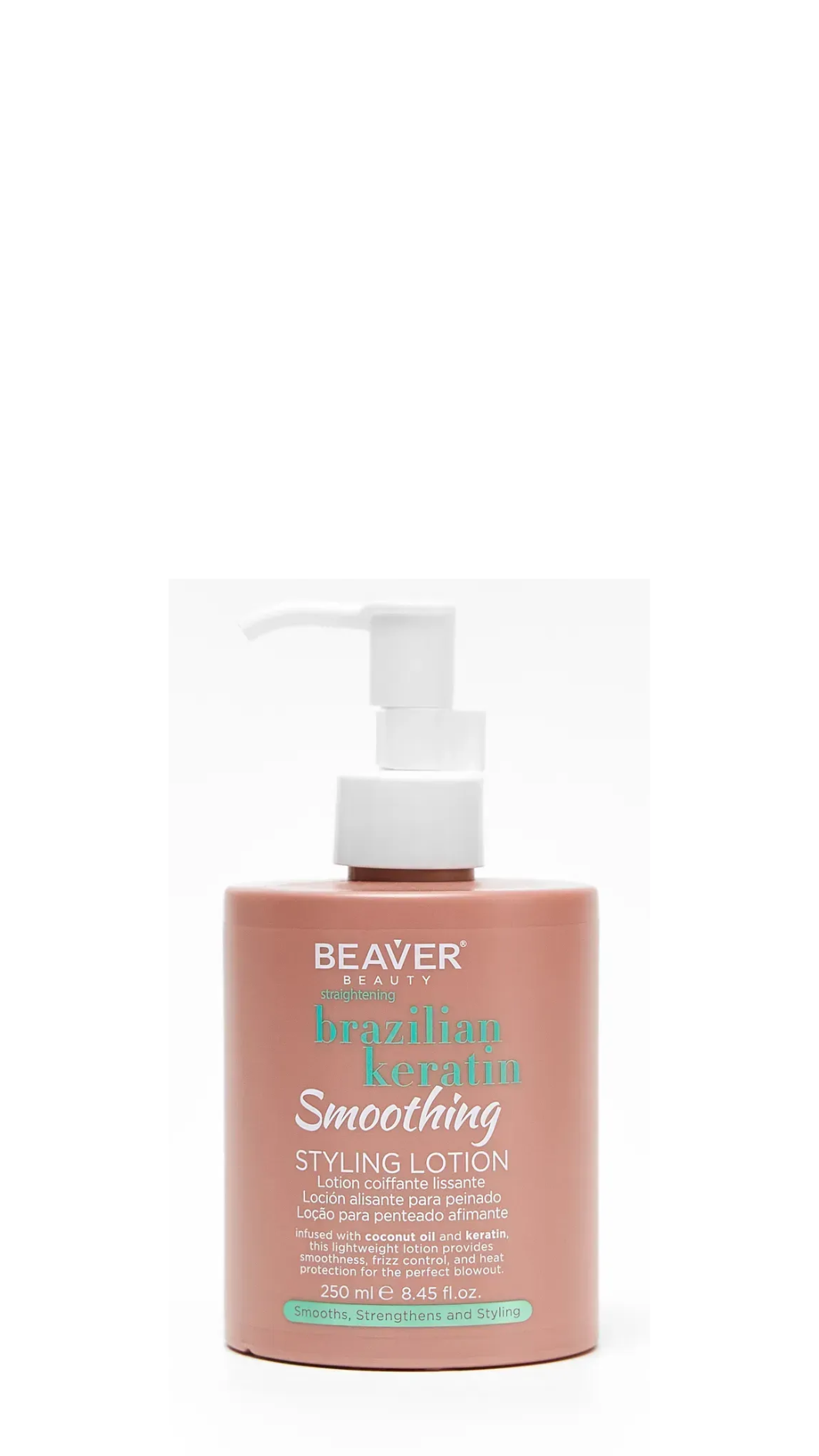 Крем-термозахист з кератином для укладання та розгладження волосся BEAVER Keratin Smoothing 