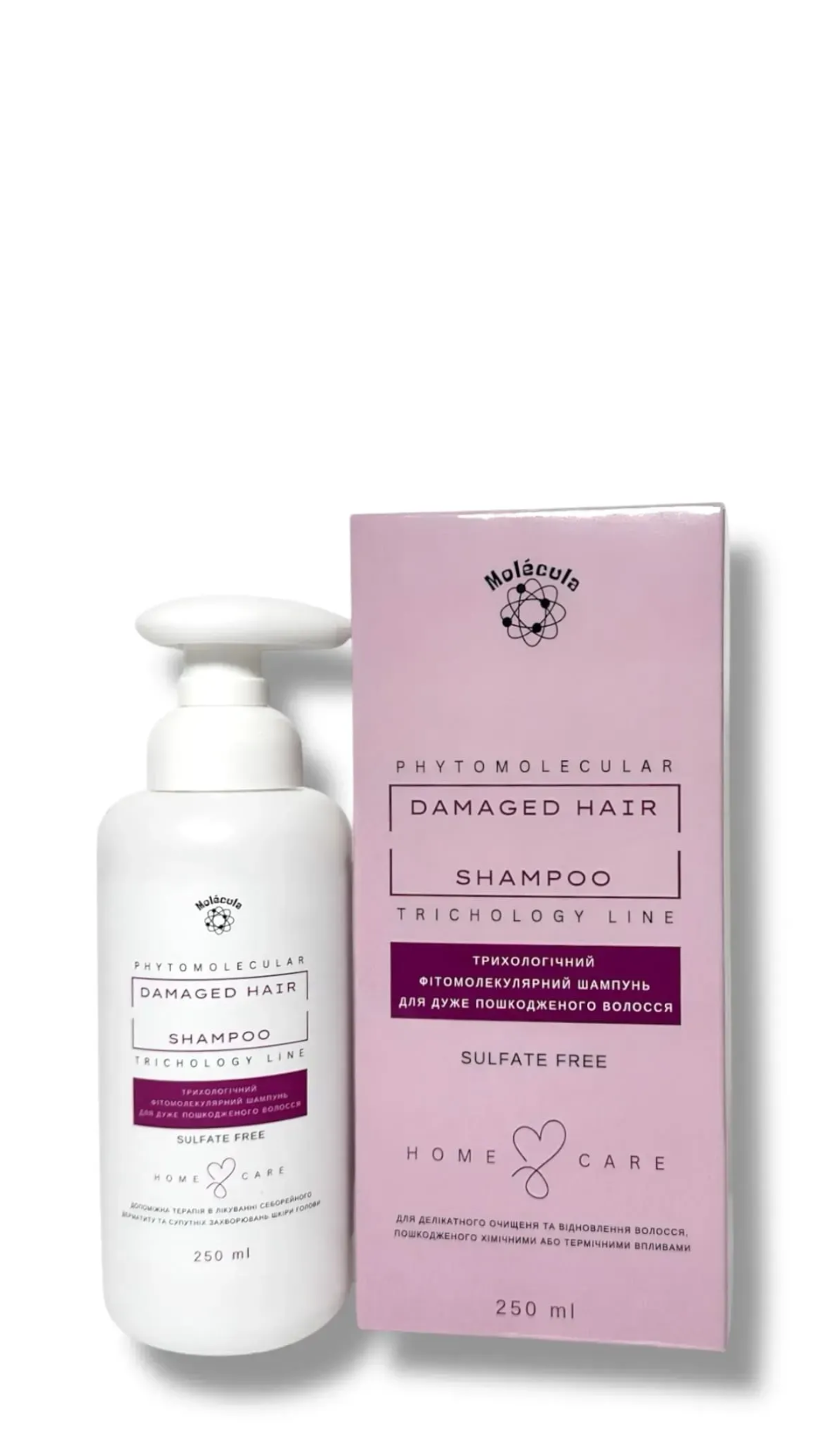 Шампунь для дуже пошкодженого волосся Damaged hair Molecula 