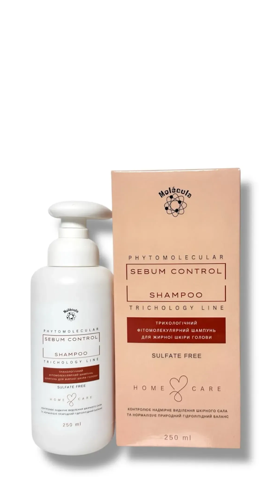Шампунь для жирної шкіри голови Sebum Control Molecula 