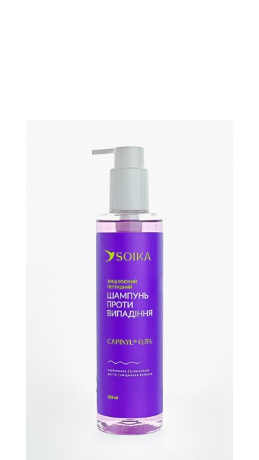 Шампунь проти випадіння волосся пептидний зміцнюючий Soika CAPIXYL ACTIVE 