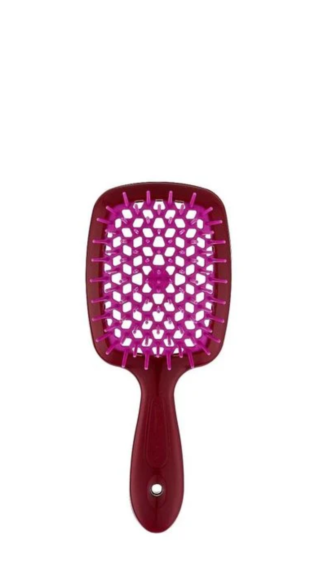 Гребінець Janeke Superbrush Small БУРГУНДІЯ З РОЖЕВИМ