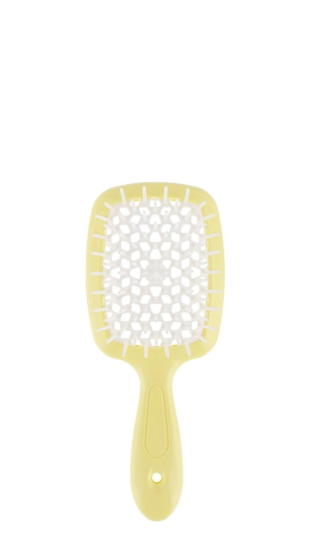 Гребінець Janeke Superbrush Small ЖОВТИЙ З БІЛИМ