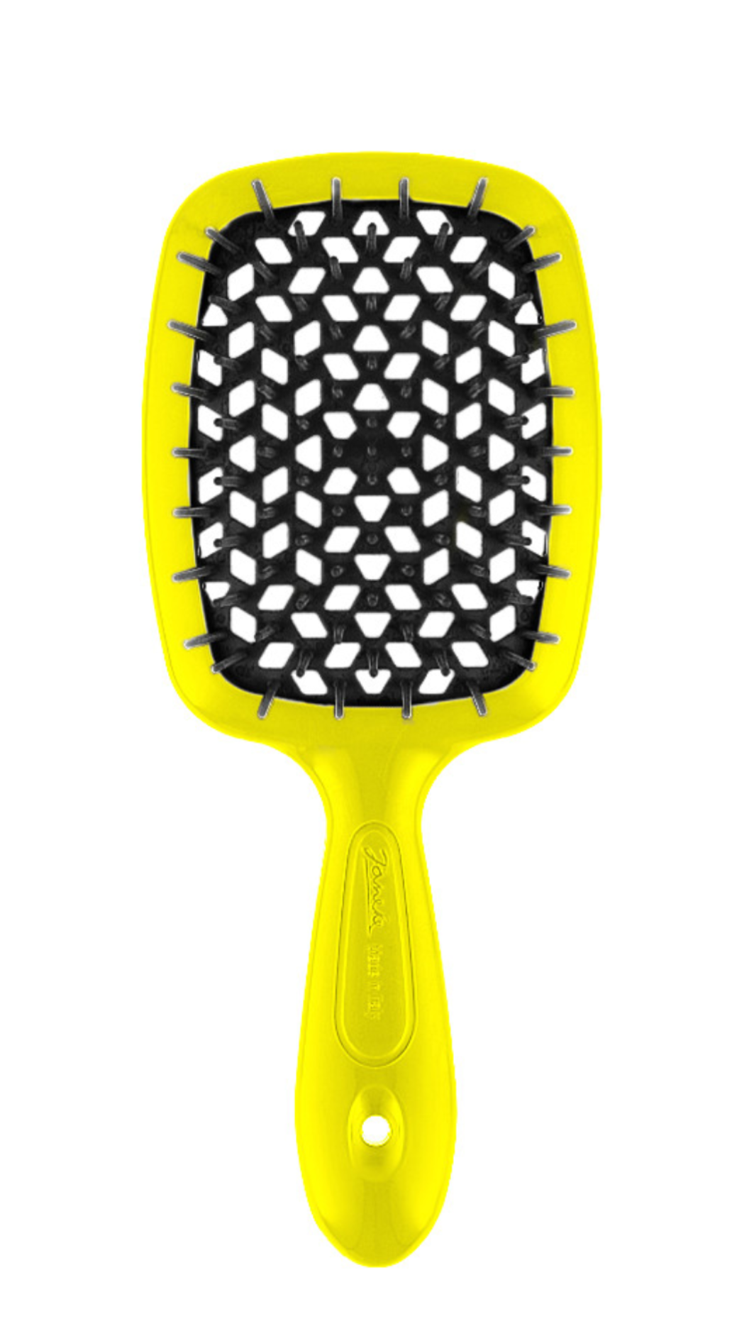Гребінець Janeke Superbrush Standart ЖОВТИЙ З ЧОРНИМ