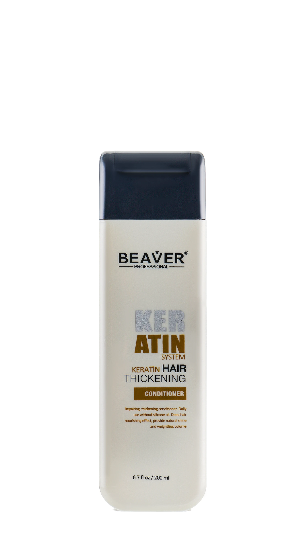 Кондиціонер з кератином для густоти і потовщення волосся Beaver 